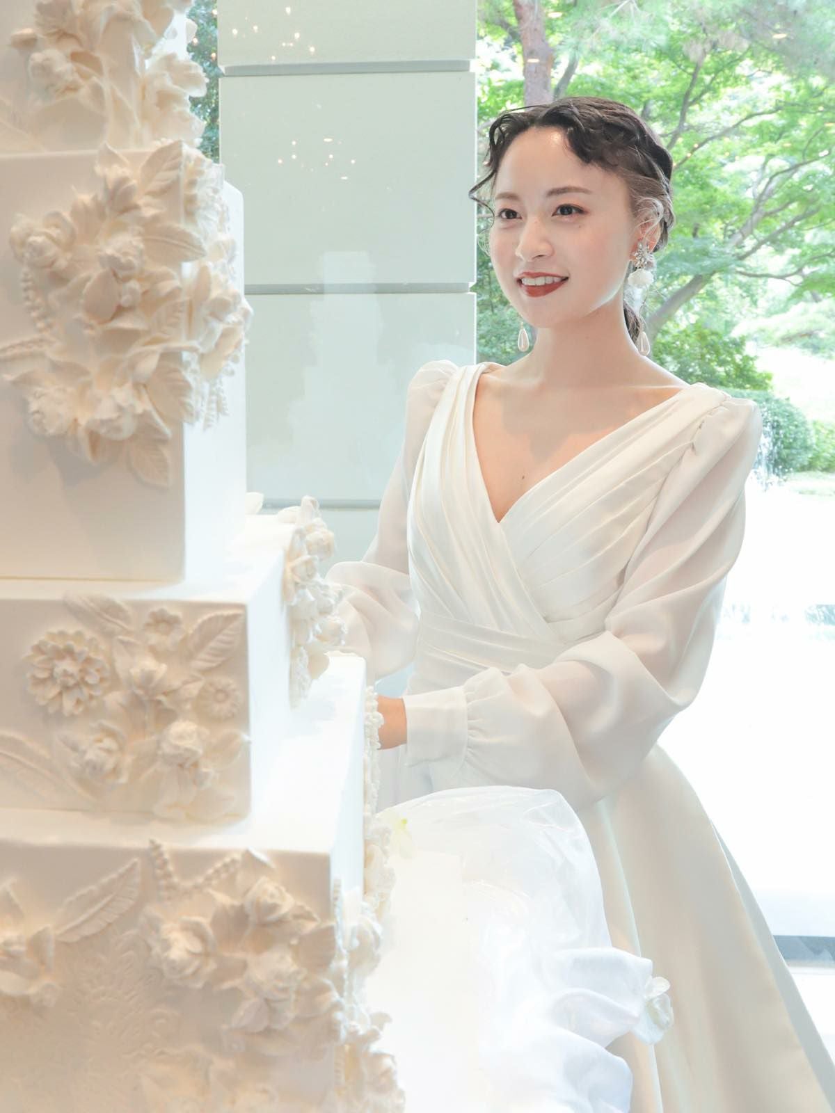 2wayミカドサテンドレス -ロングスリーブ〈PD-WDOR-62〉 | DRESSY