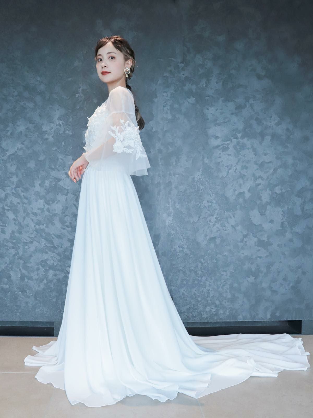 オリジナル フレアスリーブドレス〈PD-WDOR-72〉 | DRESSY ONLINE