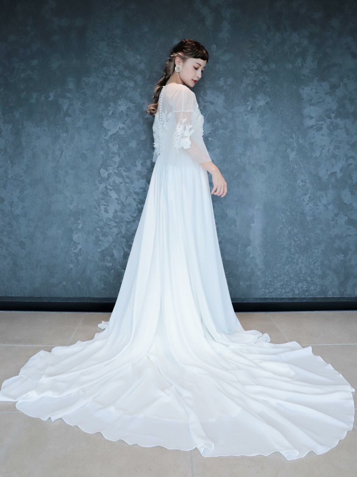 オリジナル フレアスリーブドレス〈PD-WDOR-72〉 | DRESSY ONLINE