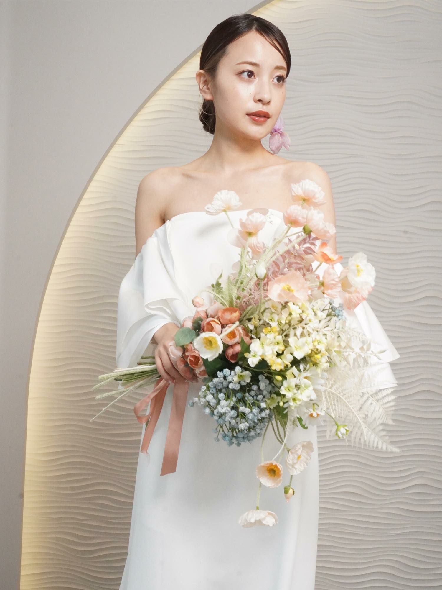 2wayティアードフレアスリーブ スレンダードレス〈PD-WDOR-211