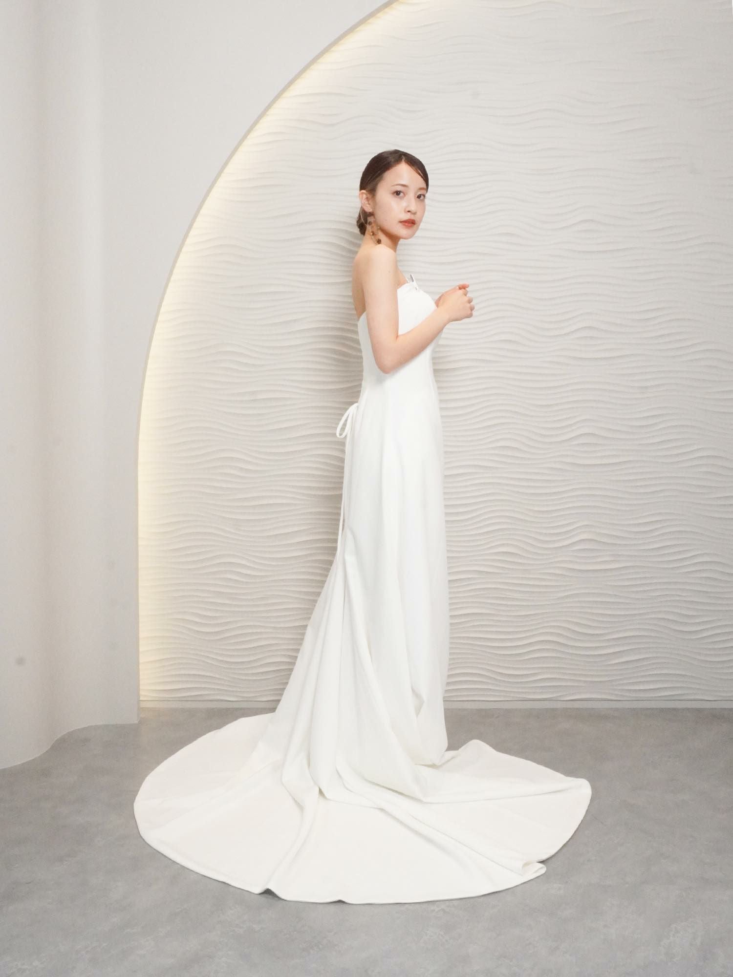 2wayティアードフレアスリーブ スレンダードレス〈PD-WDOR-211