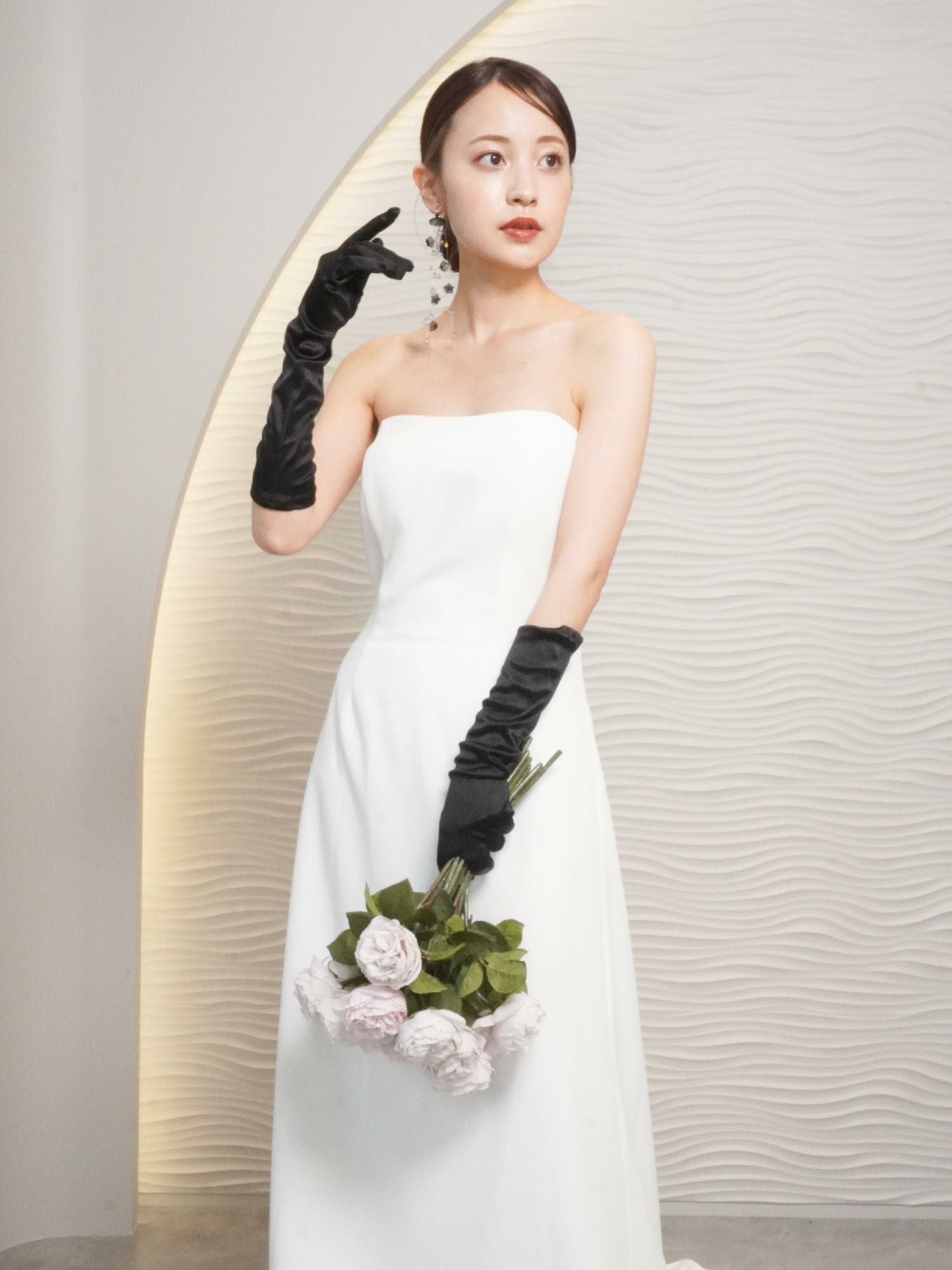 2wayプリーツキャンディスリーブ スレンダードレス〈PD-WDOR-213