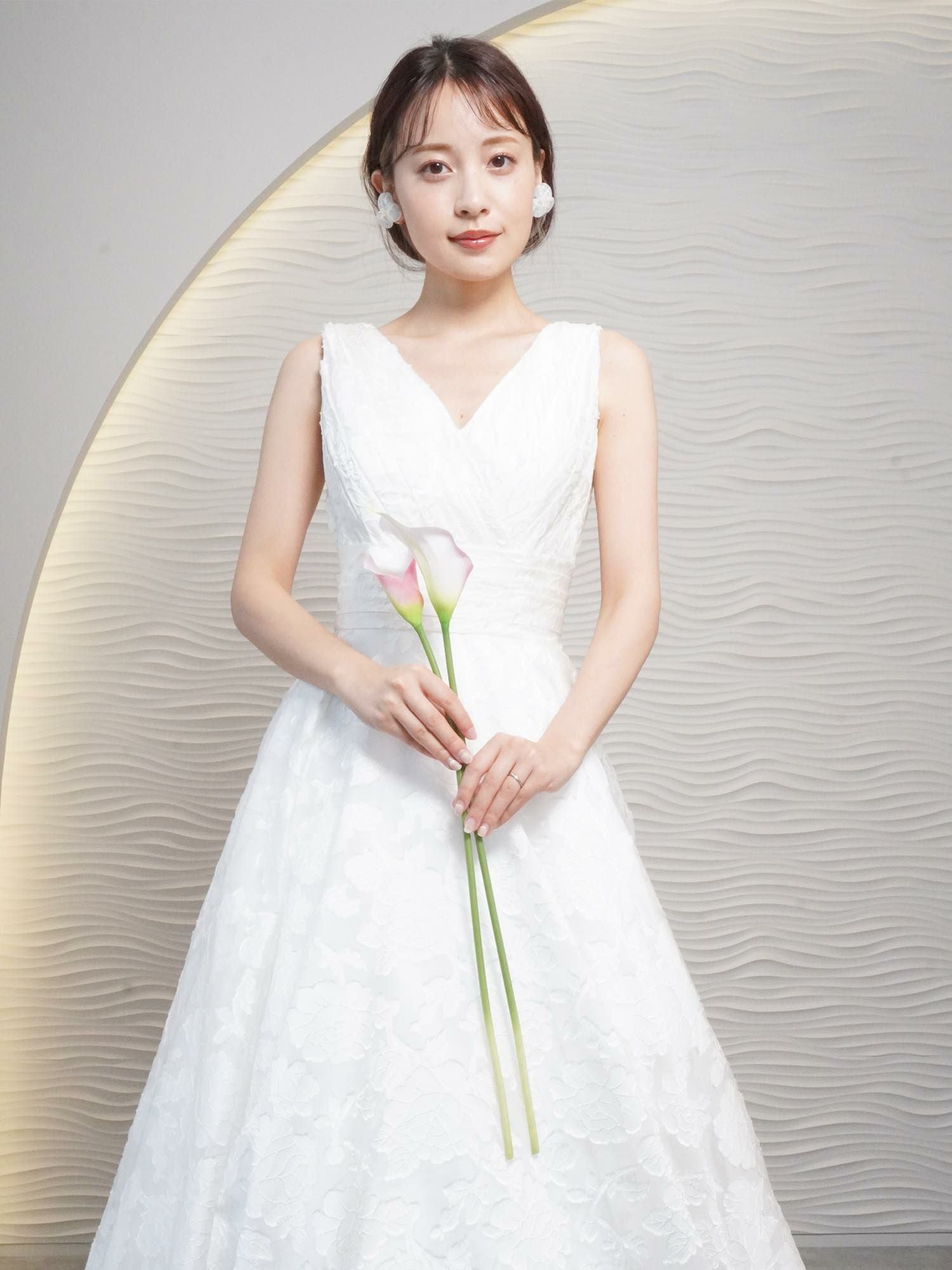 カットジャカード フラワードレス〈PD-WDOR-231〉 | DRESSY ONLINE