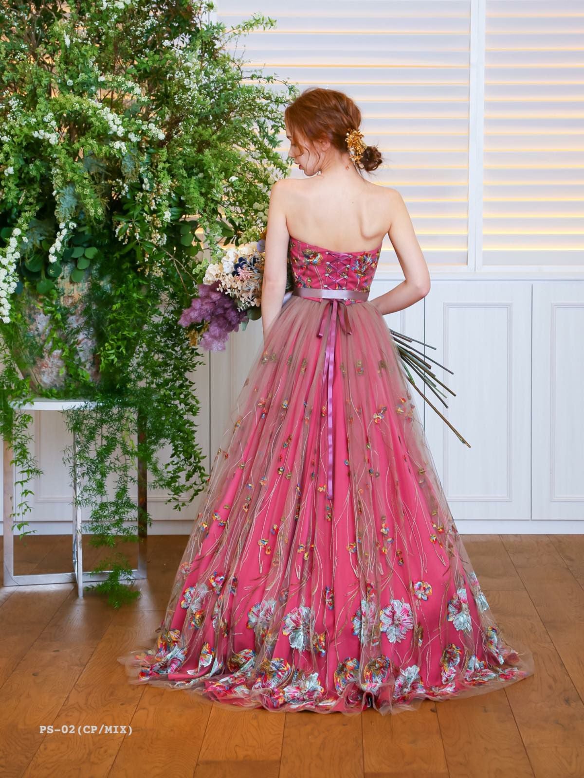 期間限定価格】3泊4日 PS-02(cherry pink) SERINA BRIDAL