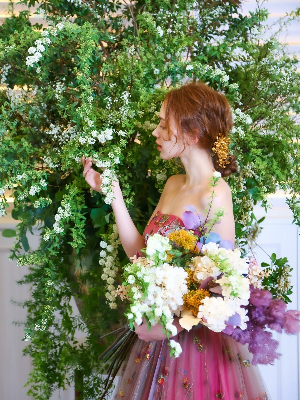 期間限定価格】3泊4日 PS-02(cherry pink) SERINA BRIDAL