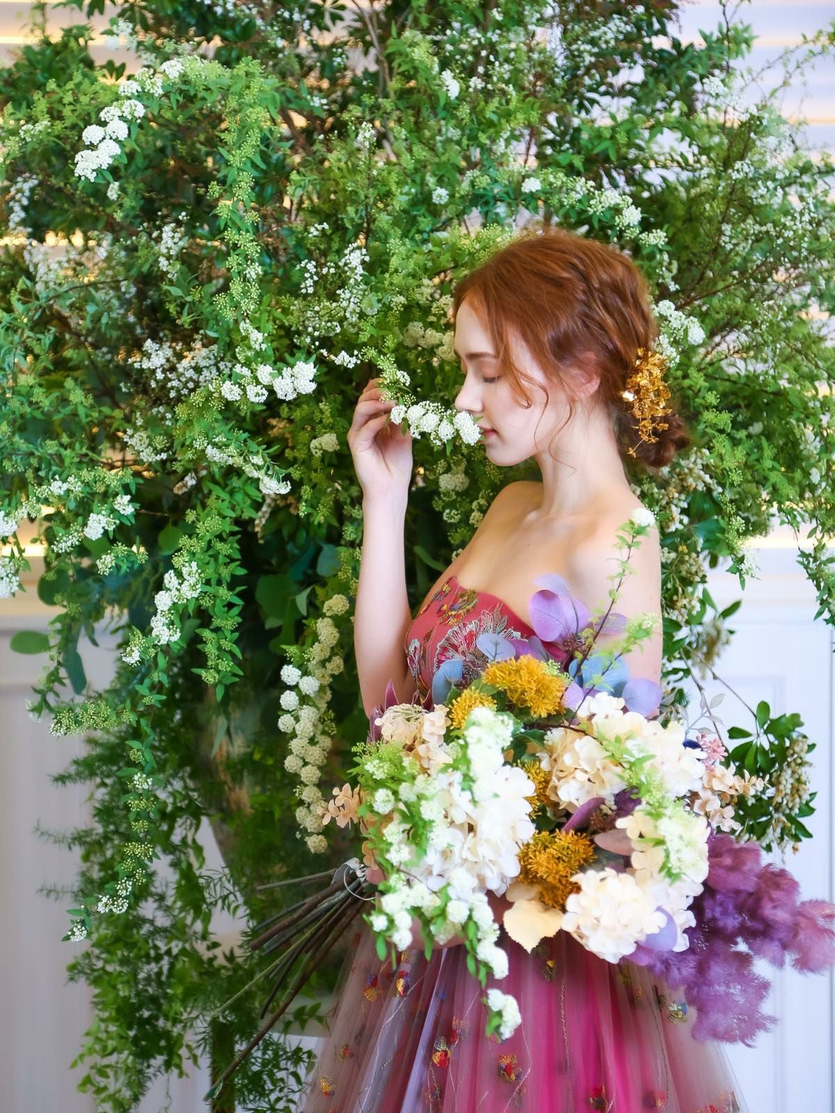 期間限定価格】3泊4日 PS-02(cherry pink) SERINA BRIDAL