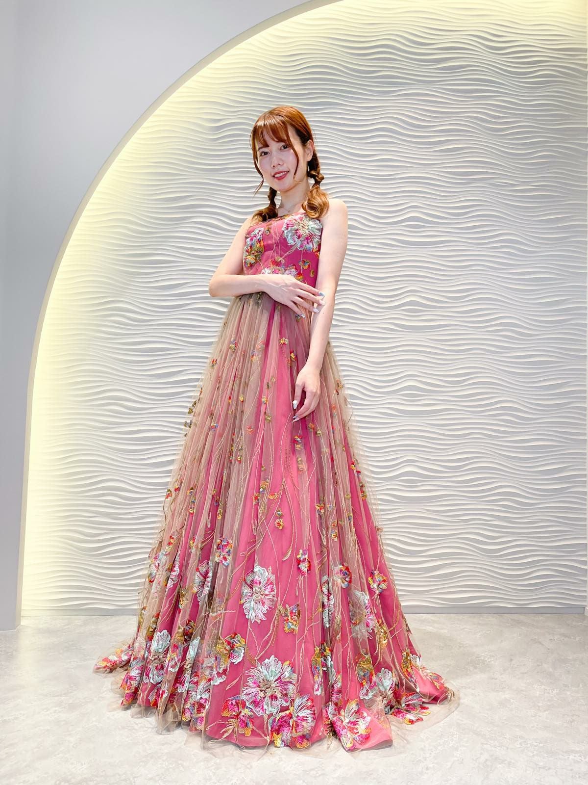 期間限定価格】3泊4日 PS-02(cherry pink) SERINA BRIDAL