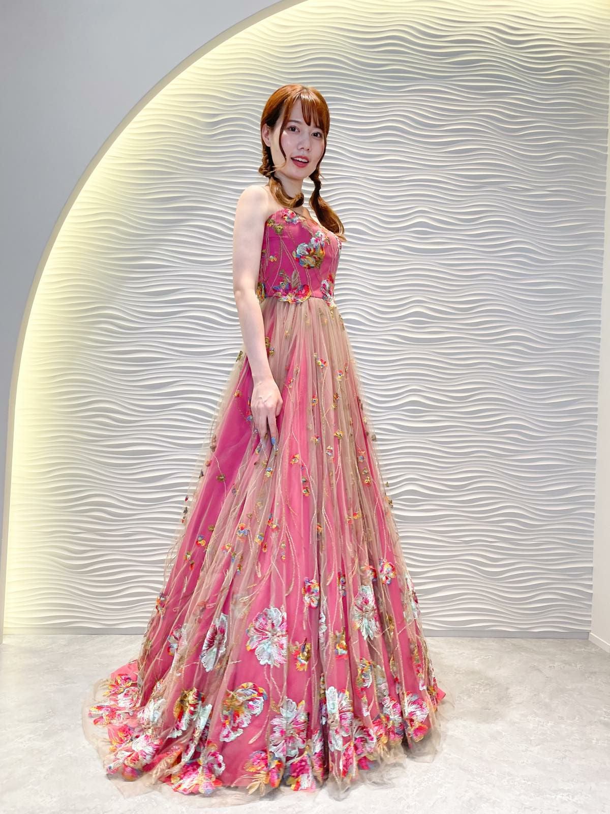 期間限定価格】3泊4日 PS-02(cherry pink) SERINA BRIDAL