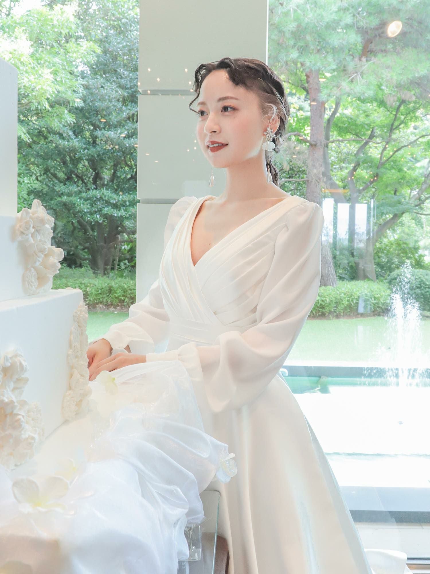 3泊4日】2wayミカドサテンドレス-ロングスリーブ〈PD-WDOR-62