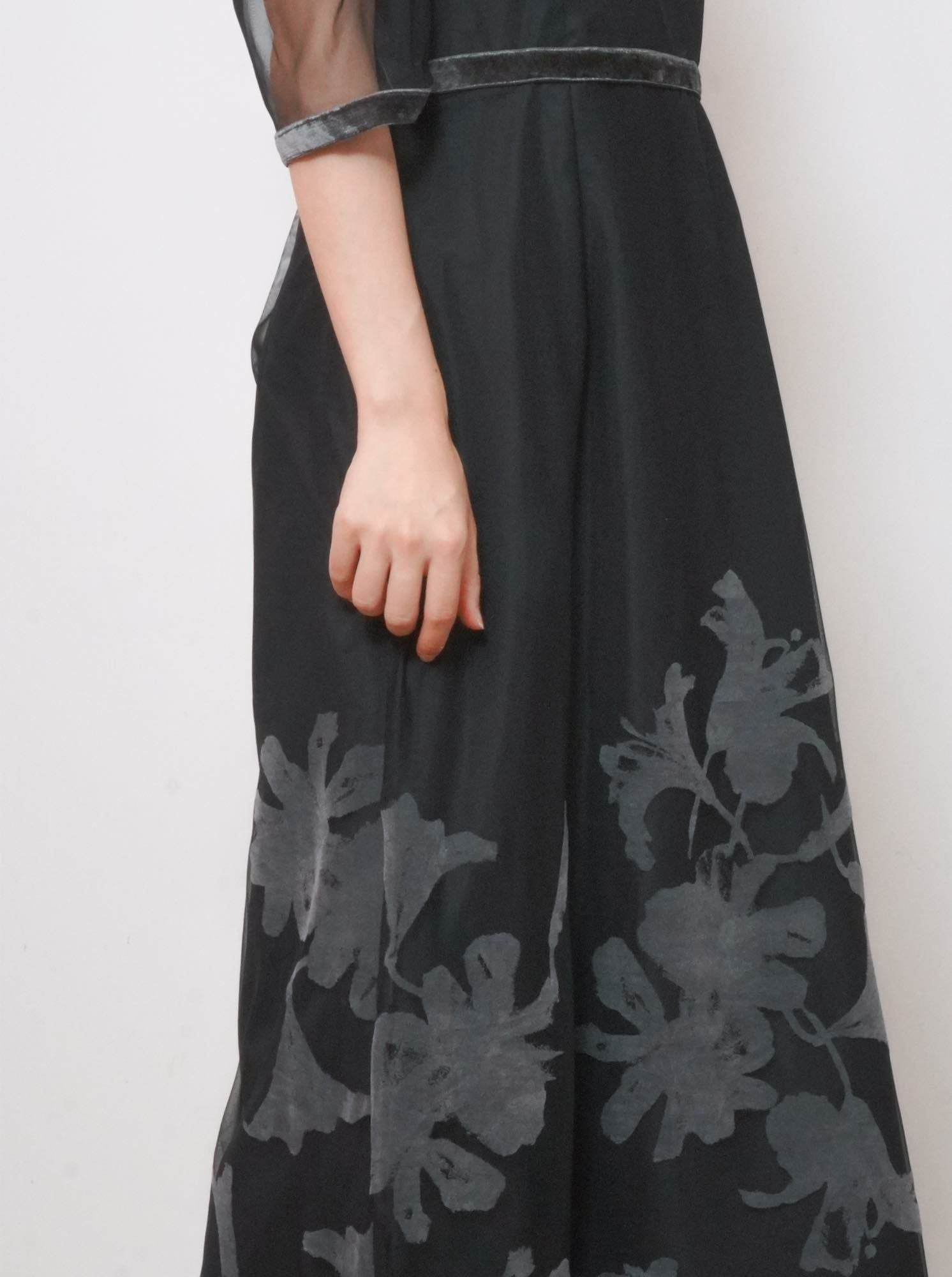 レンタル】フロッキーフラワータイトドレス【GD-RTL-04】 パーティー