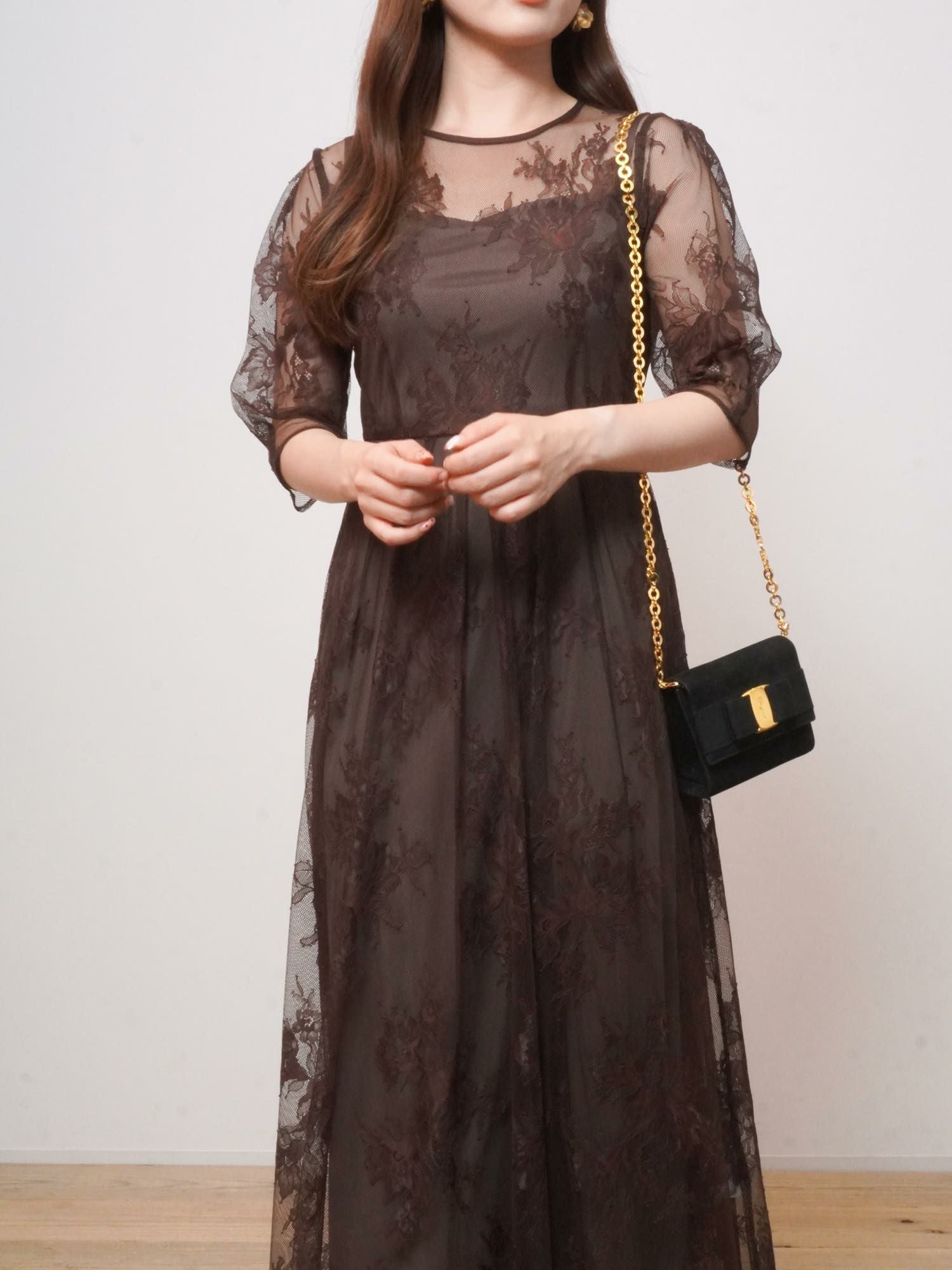 レンタル】バックダブルリボン2ピースドレス【GD-RTL-06】 パーティー