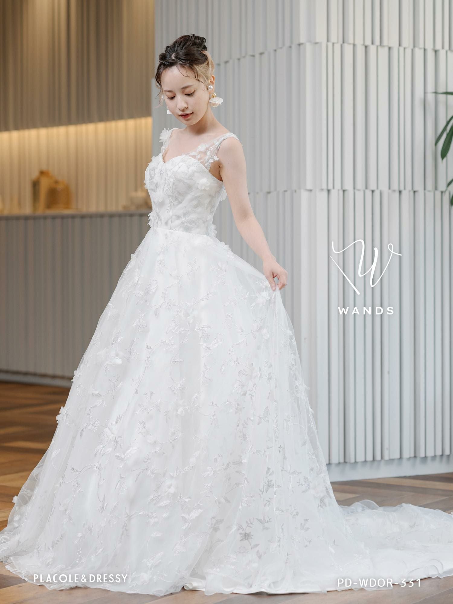 3Dフラワーレース ドレス〈PD-WDOR-331〉 | DRESSY ONLINE[ドレッシー