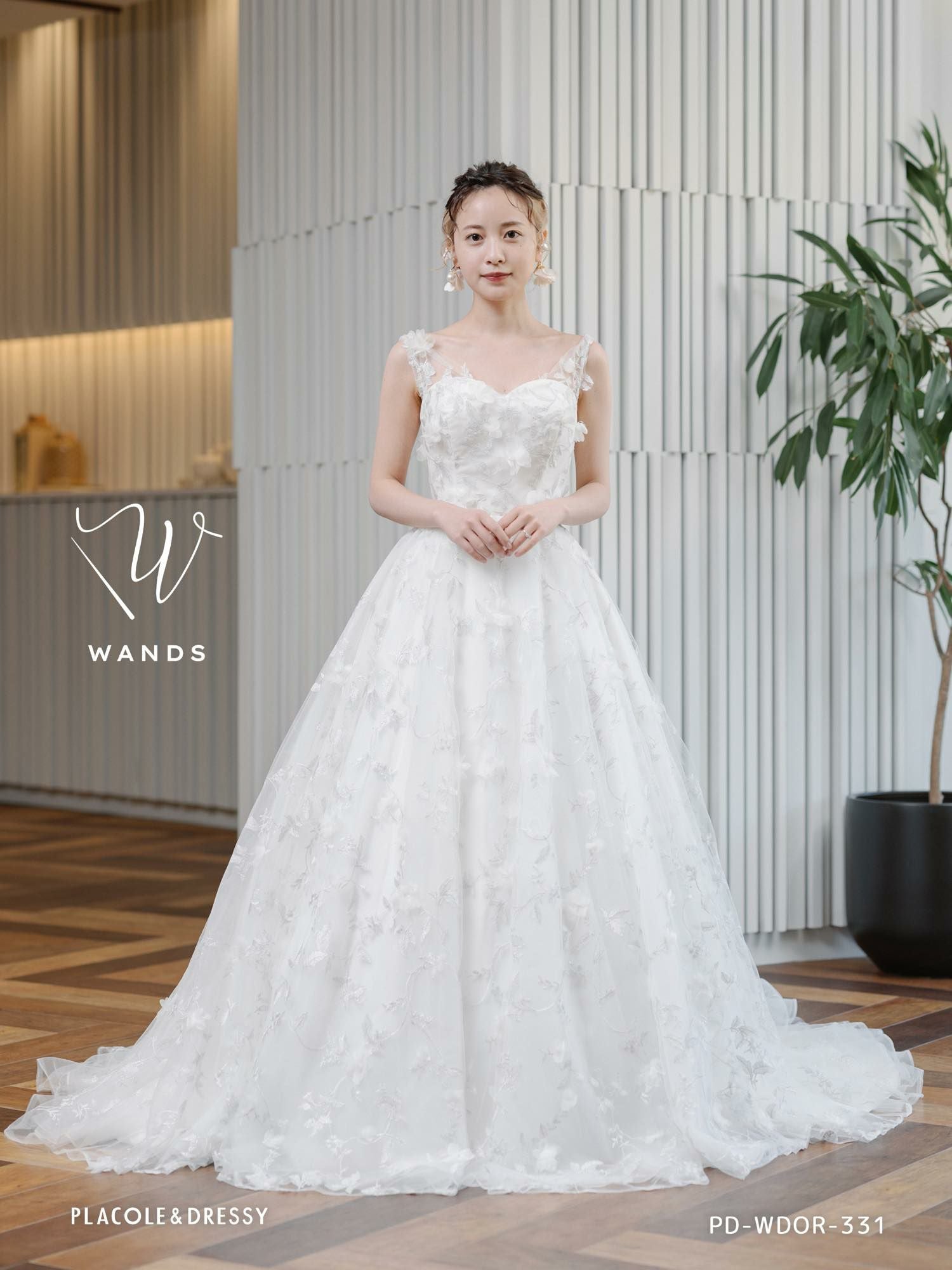 3Dフラワーレース ドレス〈PD-WDOR-331〉 | DRESSY ONLINE[ドレッシー