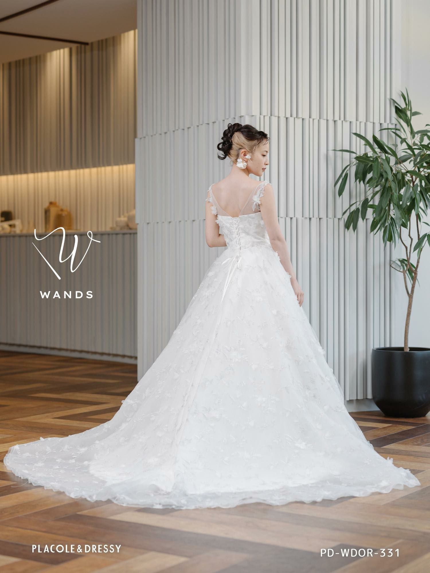 3Dフラワーレース ドレス〈PD-WDOR-331〉 | DRESSY ONLINE[ドレッシー