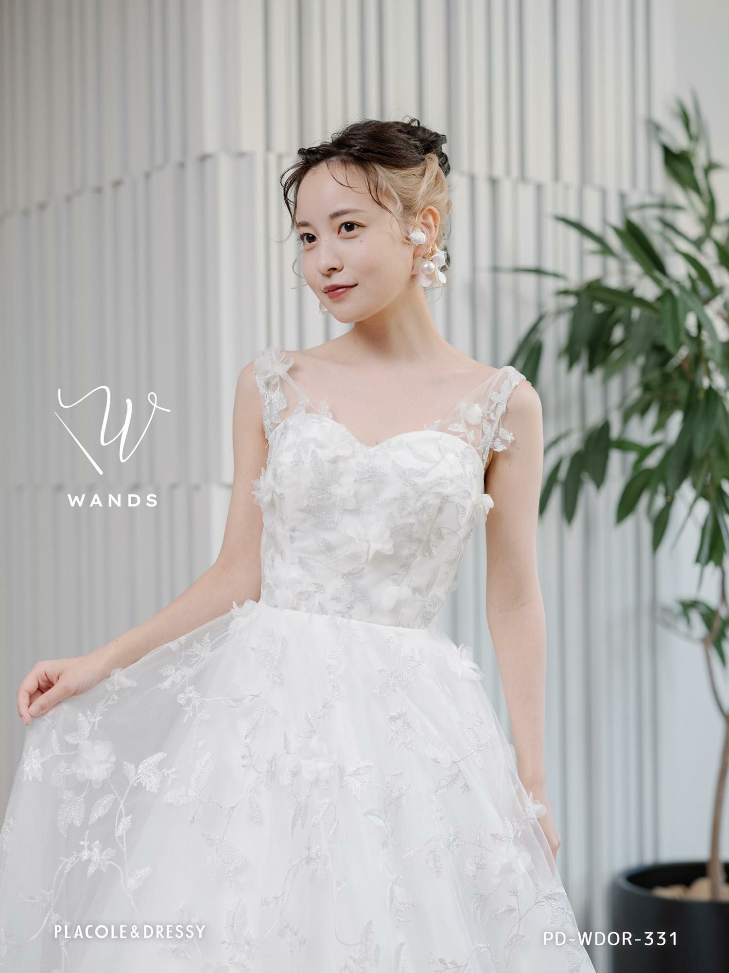 3Dフラワーレース ドレス〈PD-WDOR-331〉 | DRESSY ONLINE[ドレッシー