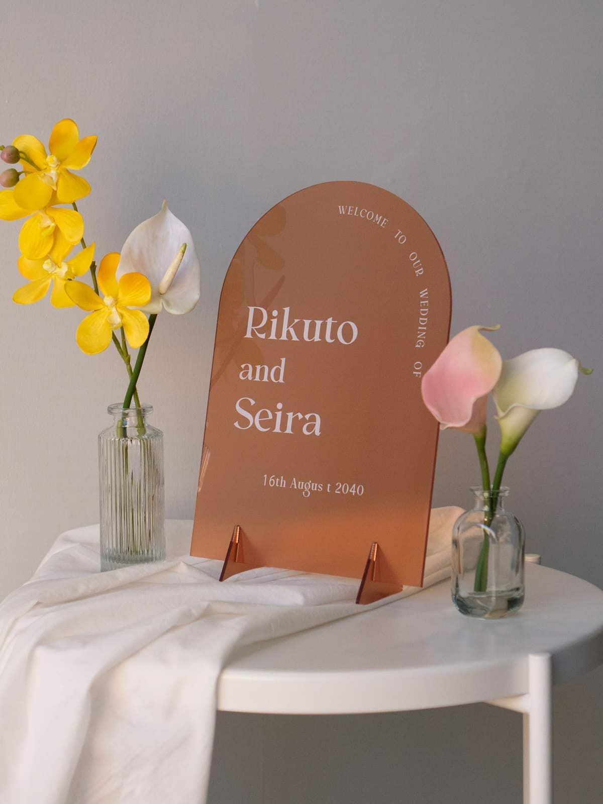 アクリルウェルカムボード ラウンド | DRESSY ONLINE[ドレッシー