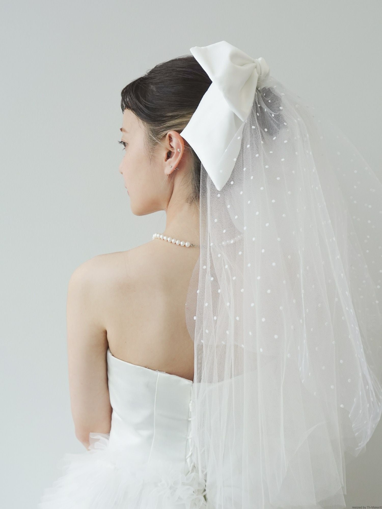 Ribbon Short Veil 【VE-COVE-01】 リボンショートベール | DRESSY