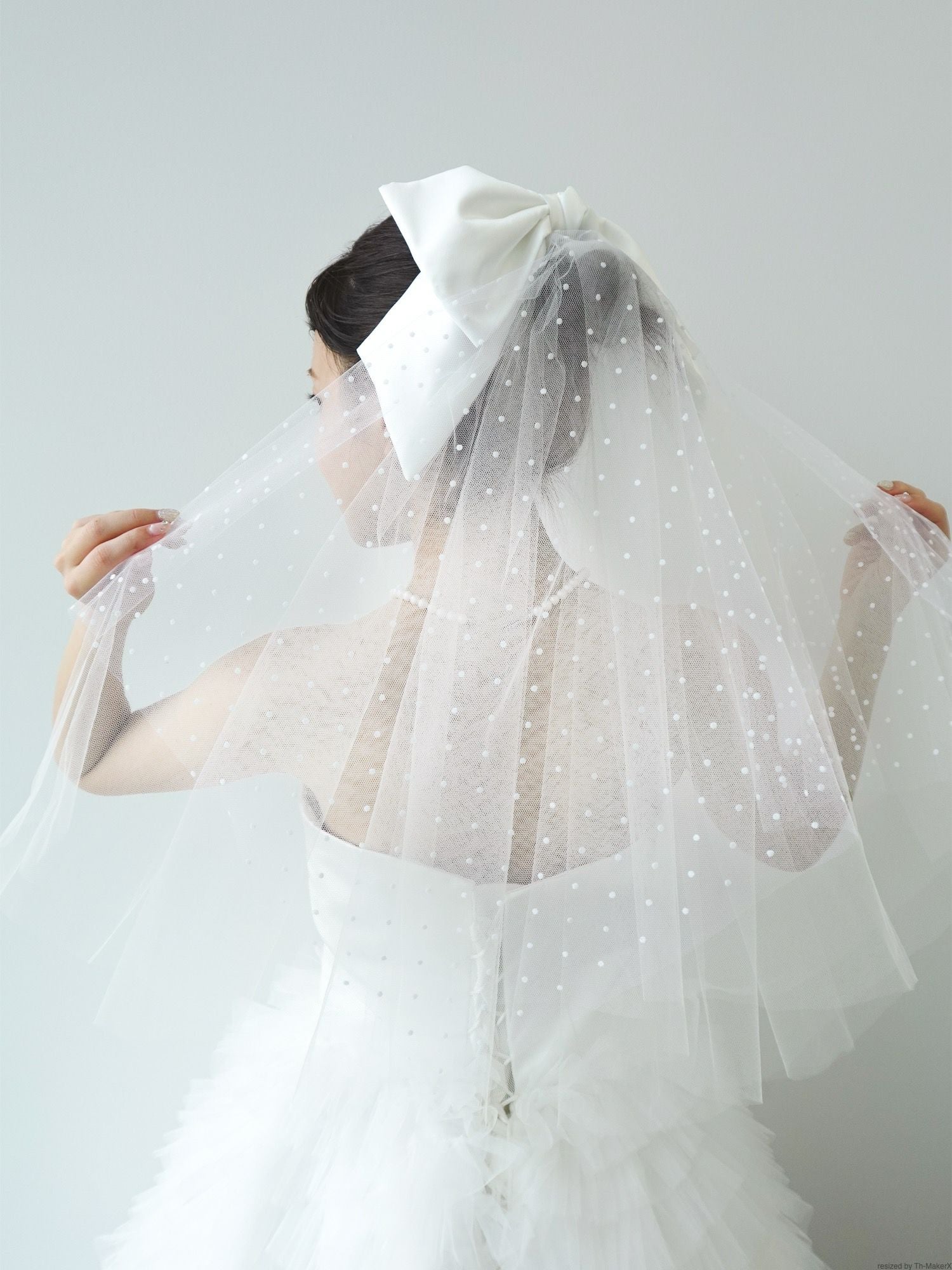 Ribbon Short Veil 【VE-COVE-01】 リボンショートベール | DRESSY