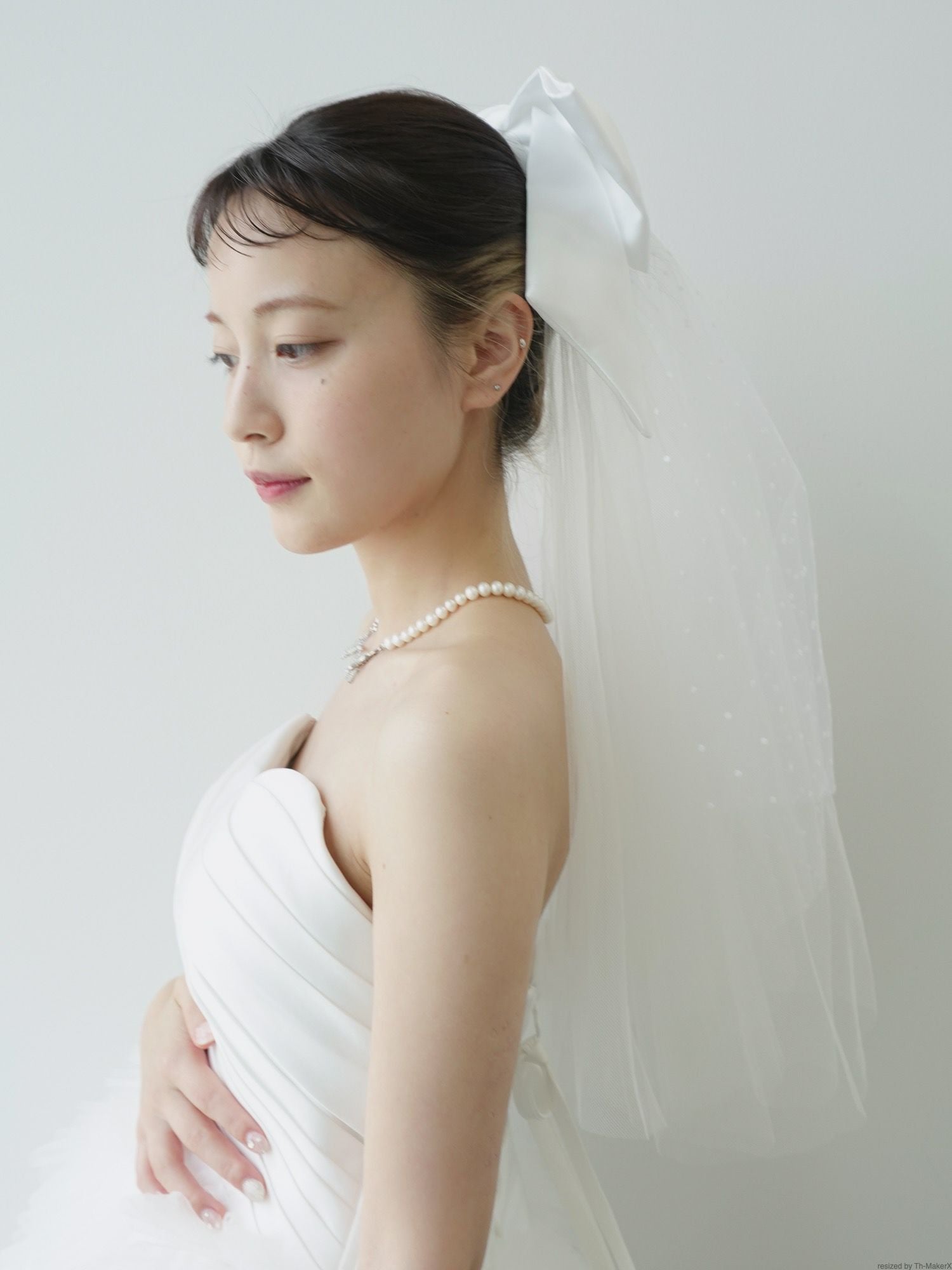 Ribbon Short Veil 【VE-COVE-01】 リボンショートベール | DRESSY