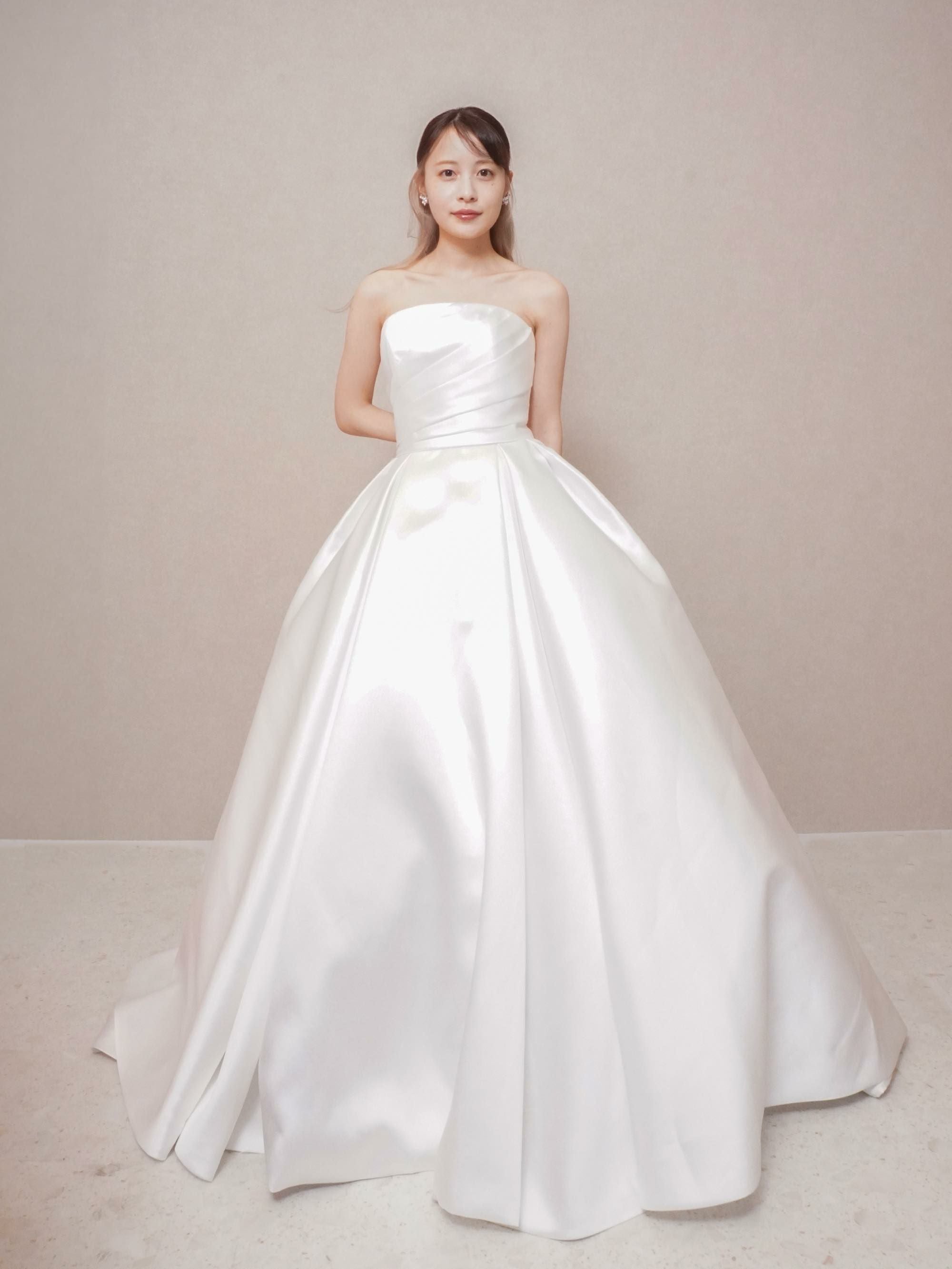 2way ミカドサテン ロールカラードレス〈PD-WDOR-511〉 | DRESSY 2way ミカドサテン ロールカラードレス〈PD-WDOR-511〉 | DRESSY