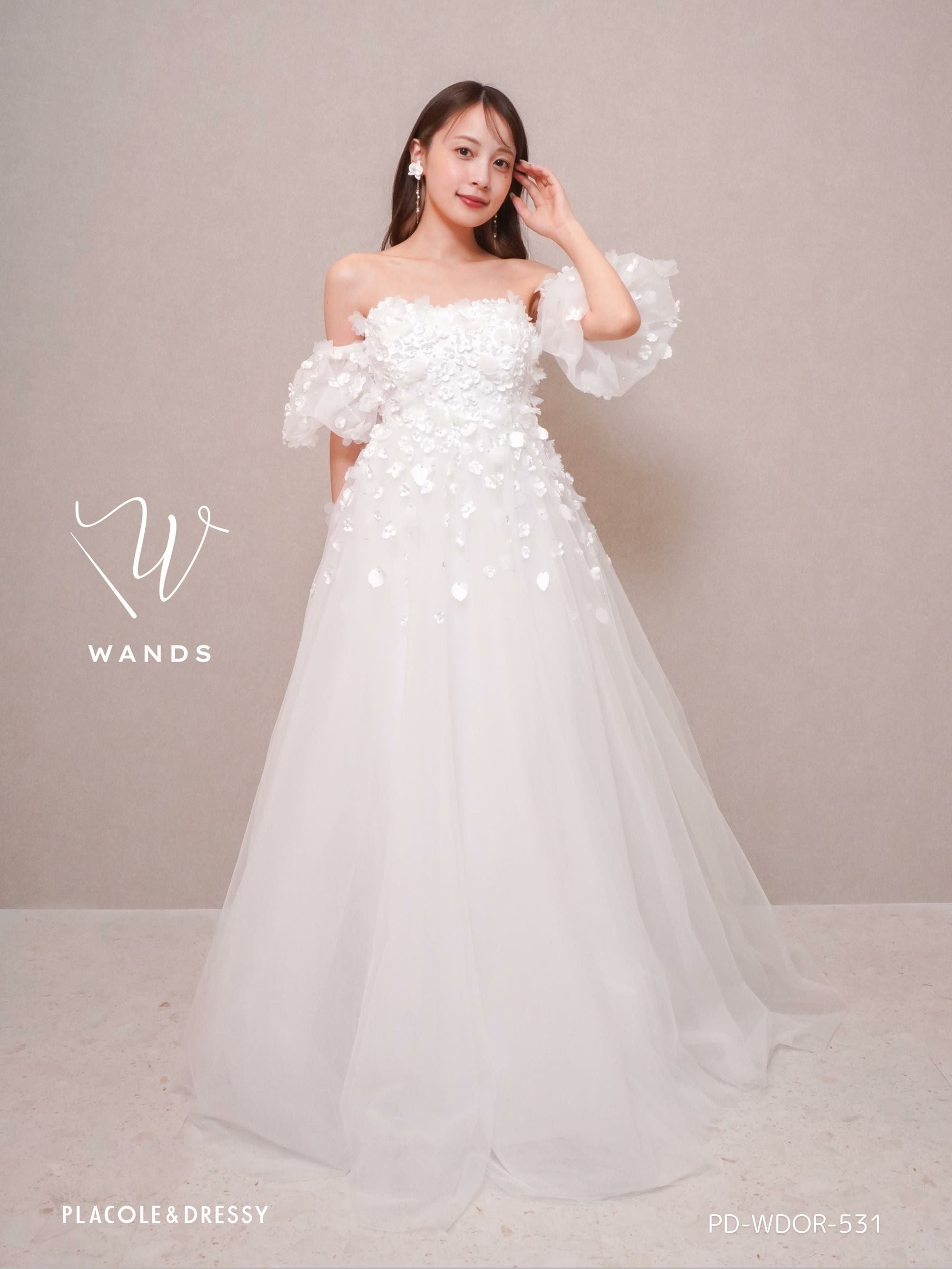 ウェディングドレス　ワタベ　13点セット WD試着レポ16 Hatsuko Endo Valentina FRIDA 👰🏻‍♀️161cm ロイヤル