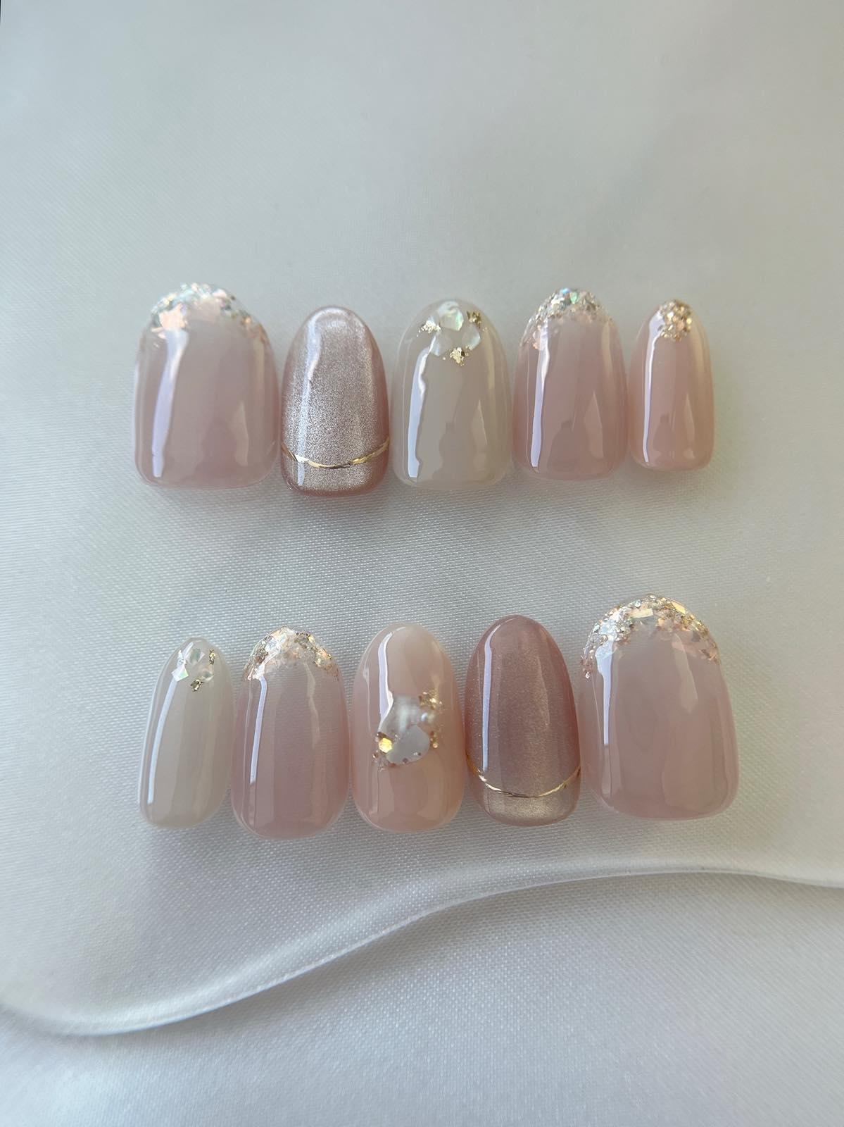 ピンクグレージュの上品ネイル】MK-NA-08 | DRESSY ONLINE[ドレッシー